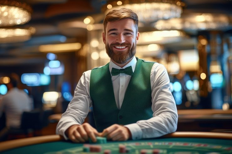 Panel papan taruhan Baccarat di mayora 4d menampilkan tombol pilihan Pemain, Banker, dan Seri